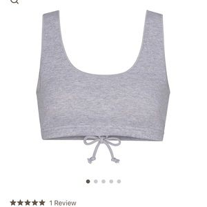 SKIMS COTTON FLEECE BRA LARGE